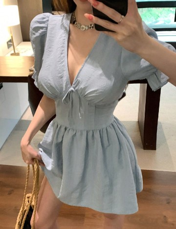 Rochie scurta Dazy, albastru