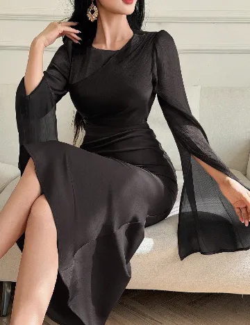 Rochie medie Dazy, negru