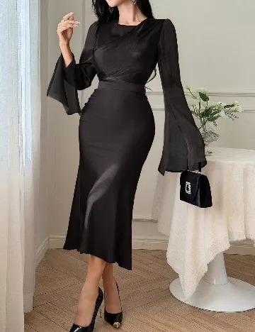Rochie medie Dazy, negru