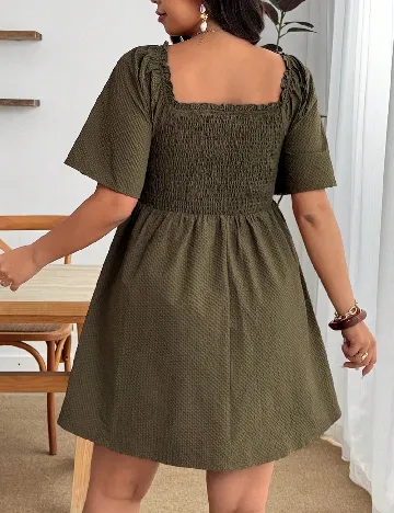 Rochie scurta SHEIN CURVE, verde