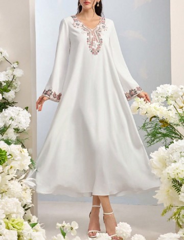 Rochie medie SHEIN, alb