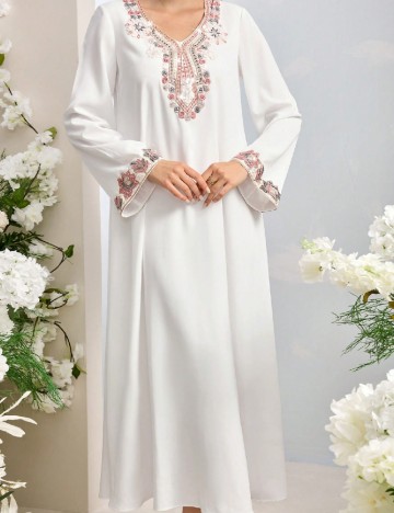 Rochie medie SHEIN, alb