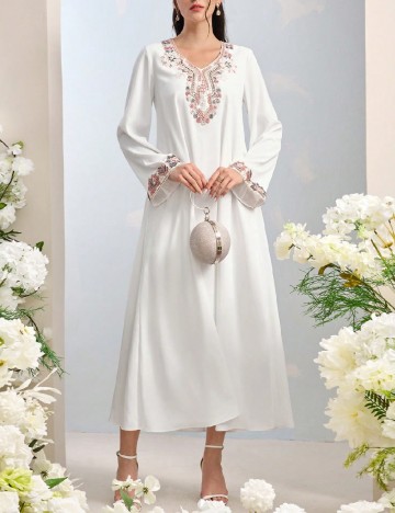 Rochie medie SHEIN, alb