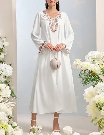 Rochie medie SHEIN, alb