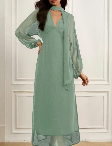 Rochie medie Aveloria, verde
