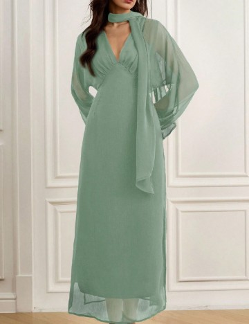 Rochie medie Aveloria, verde
