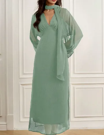 Rochie medie Aveloria, verde