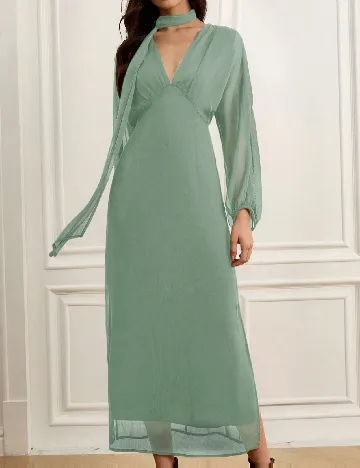 Rochie medie Aveloria, verde