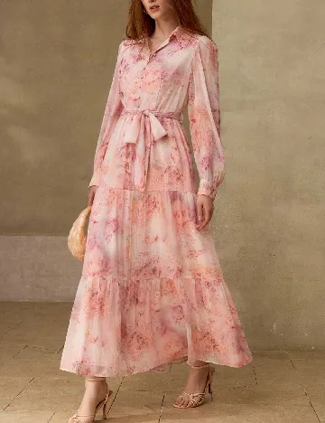 Rochie medie MOTF, roz