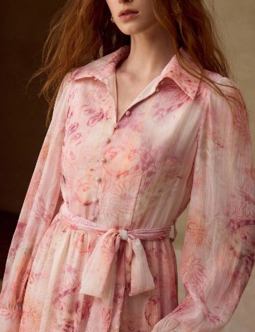 Rochie medie MOTF, roz