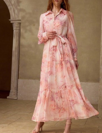 Rochie medie MOTF, roz