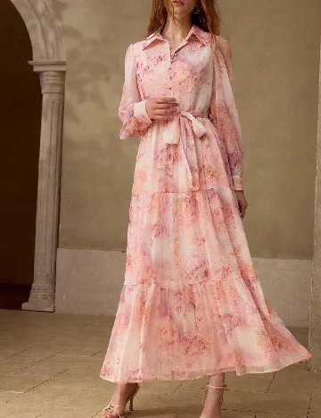 Rochie medie MOTF, roz