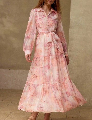 Rochie medie MOTF, roz