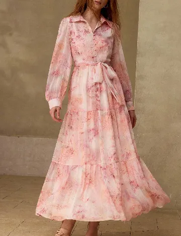 Rochie medie MOTF, roz