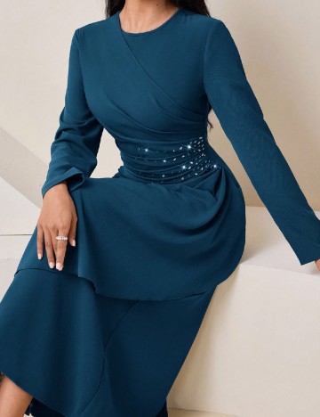 Rochie medie SHEIN, albastru