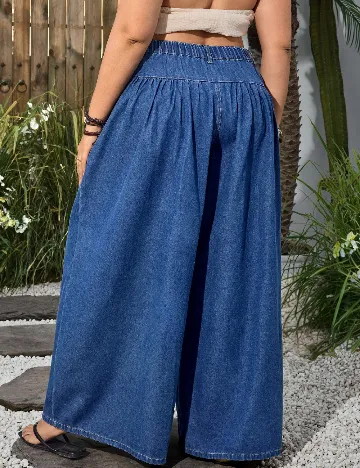 Pantaloni SHEIN CURVE, albastru