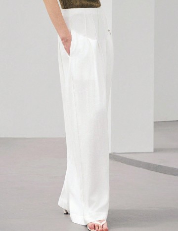 Pantaloni SHEIN, alb