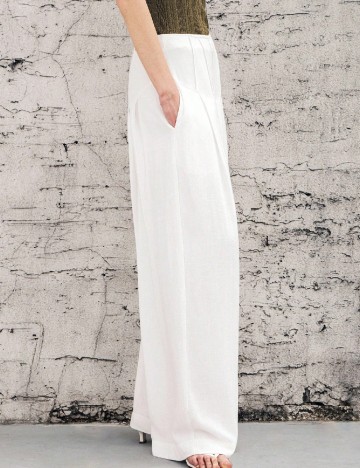 Pantaloni SHEIN, alb