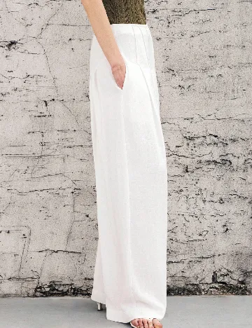 Pantaloni SHEIN, alb