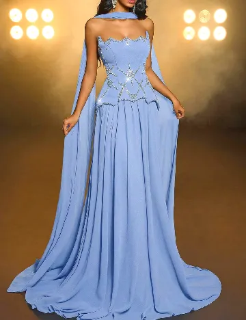 Rochie lunga SHEIN, albastru