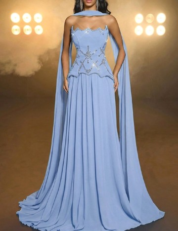 Rochie lunga SHEIN, albastru