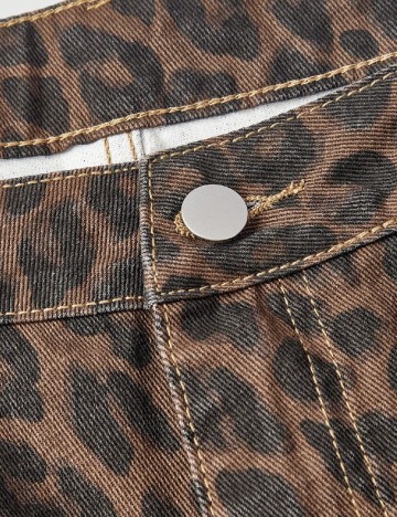 Fusta SHEIN CURVE, animal print