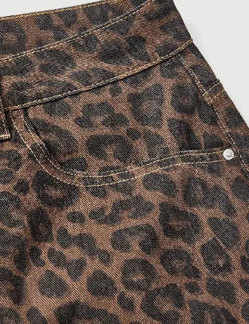 Fusta SHEIN CURVE, animal print