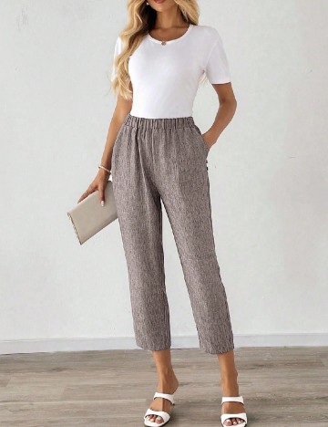 Pantaloni Emery Rose, maro