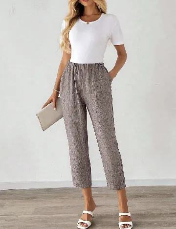 Pantaloni Emery Rose, maro