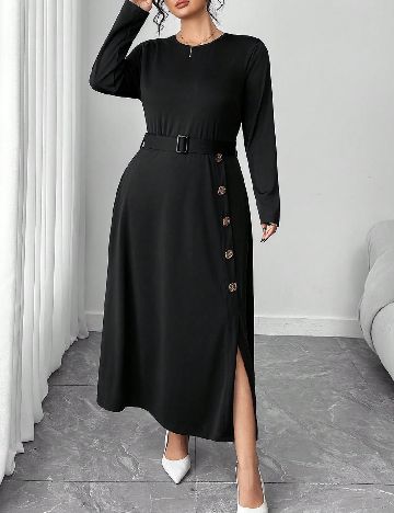 Rochie medie SHEIN CURVE, negru