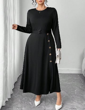 Rochie medie SHEIN CURVE, negru