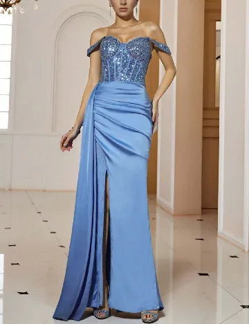 Rochie lunga SHEIN, albastru