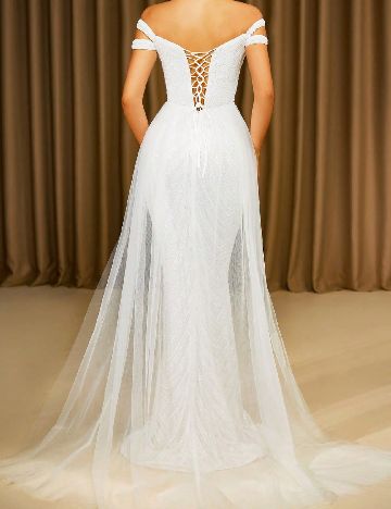 Rochie lunga Love&Lemonade, alb