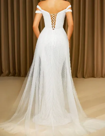 Rochie lunga Love&Lemonade, alb