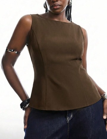 Bluza SHEIN CURVE, maro