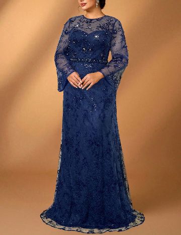 Rochie lunga SHEIN CURVE, albastru