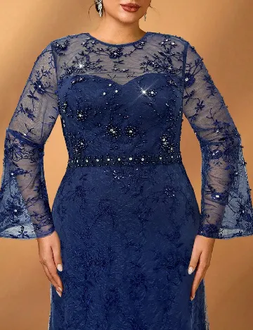 Rochie lunga SHEIN CURVE, albastru