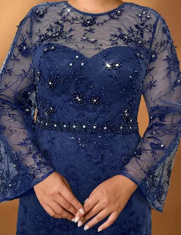 Rochie lunga SHEIN CURVE, albastru
