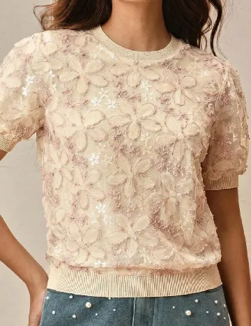 Bluza Anewsta, crem