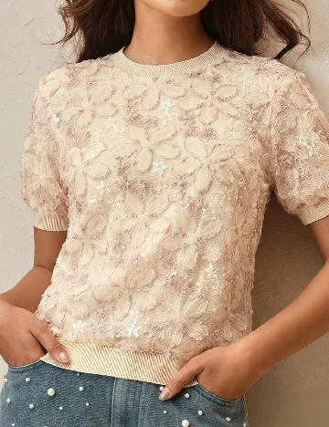 Bluza Anewsta, crem
