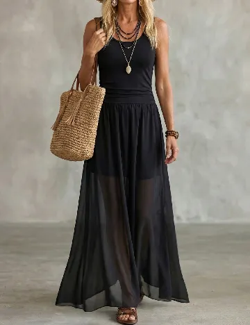 Rochie lunga SHEIN, negru