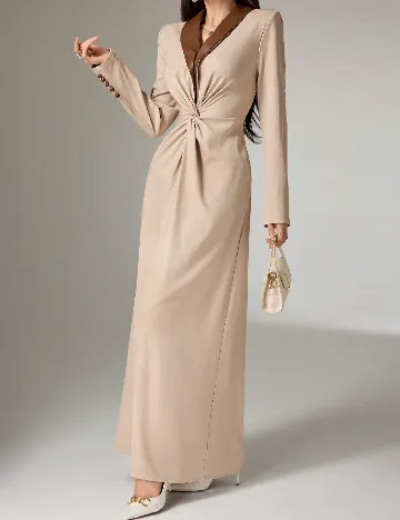 Rochie lunga SHEIN, crem