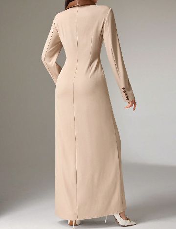 Rochie lunga SHEIN, crem