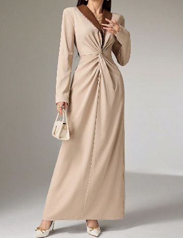 Rochie lunga SHEIN, crem