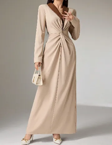Rochie lunga SHEIN, crem