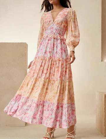 Rochie medie Anewsta, mix culori