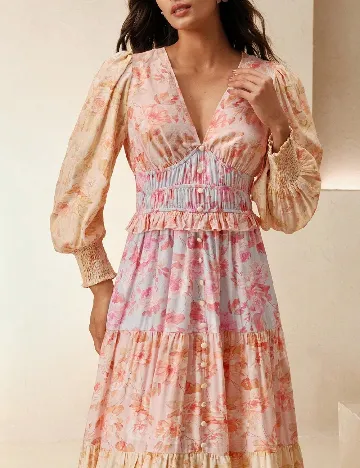 Rochie medie Anewsta, mix culori