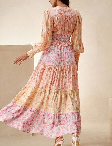 Rochie medie Anewsta, mix culori