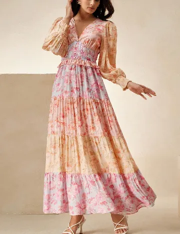 Rochie medie Anewsta, mix culori
