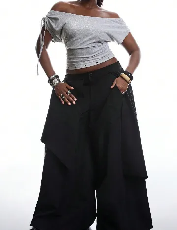 Top SHEIN CURVE, gri